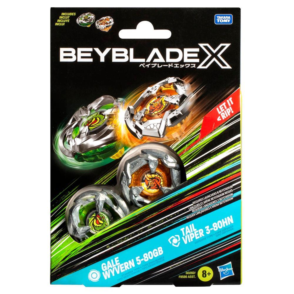 TORQREX WYVERN155＋Burton TRIAD Beyblade X Gale Wyvern 5-80GB and Tail Viper 3-80HN Top Dual Pack