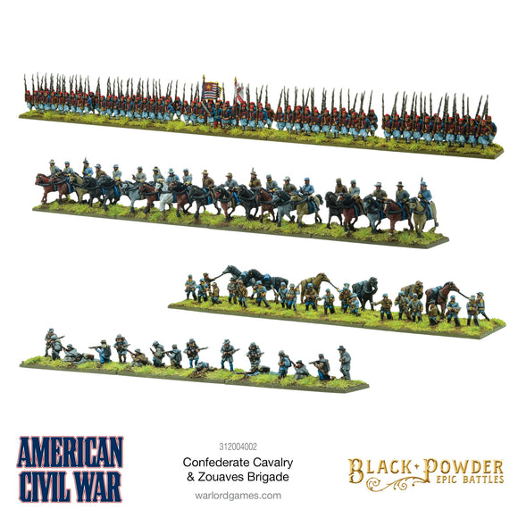 Black Powder Epic Battles: Confederate Cavalry & Zouaves Brigade