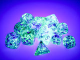Chessex Nebula - Oceanic/Gold Luminary - Polyhedral 7-Die Set
