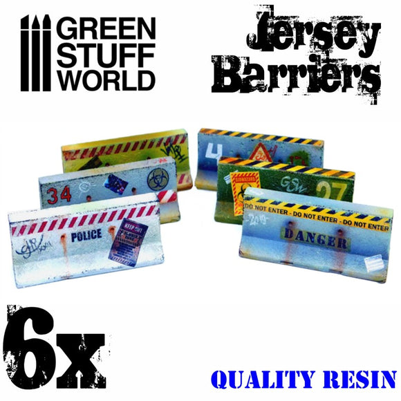 Green Stuff World: 6x Jersey Barriers