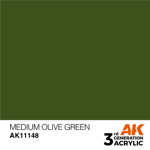 AK Acrylic - Medium Olive Green 17ml