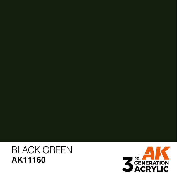 AK Acrylic - Black Green 17ml