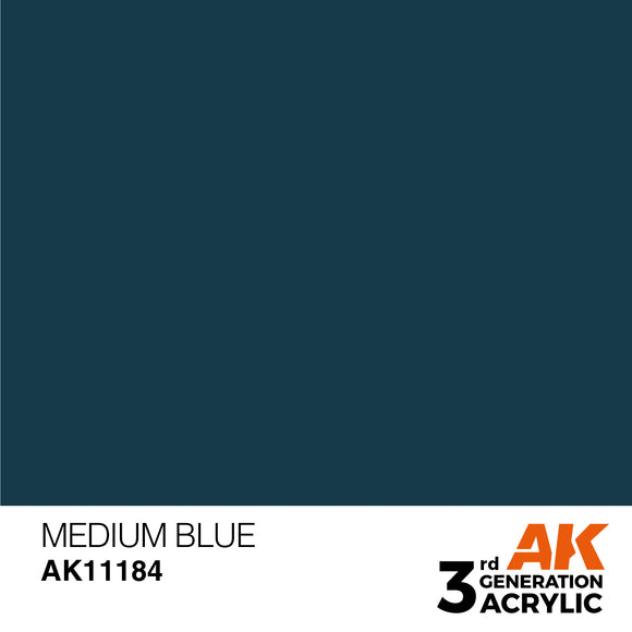AK Acrylic - Medium Blue 17ml