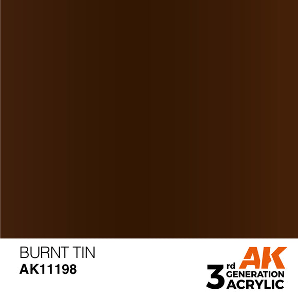 AK Acrylic - Burnt Tin 17ml