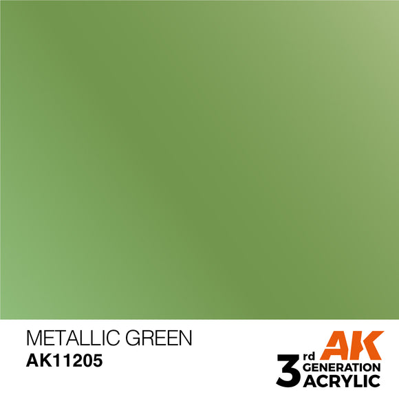 AK Acrylic - Metallic Green 17ml