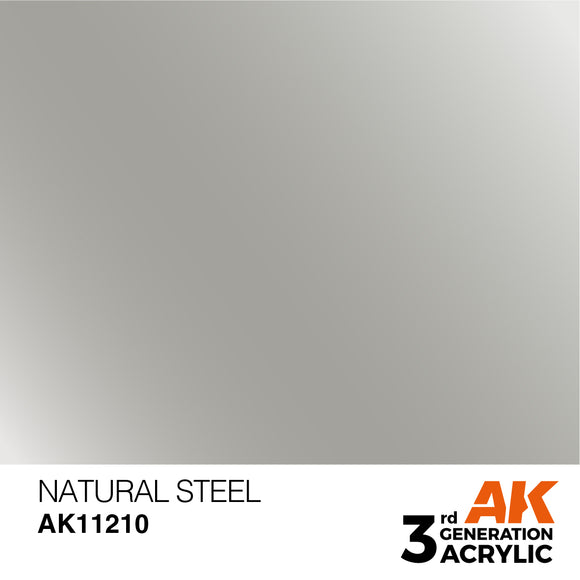 AK Acrylic - Natural Steel 17ml