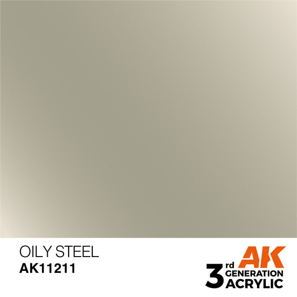 AK Acrylic - Oily Steel 17ml