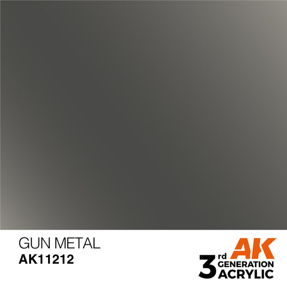 AK Acrylic - Gun Metal 17ml