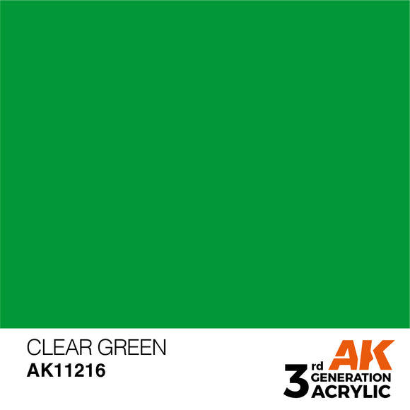 AK Acrylic - Clear Green 17ml
