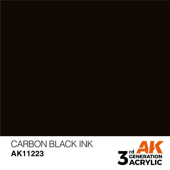 AK Acrylic - Carbon Black INK 17ml