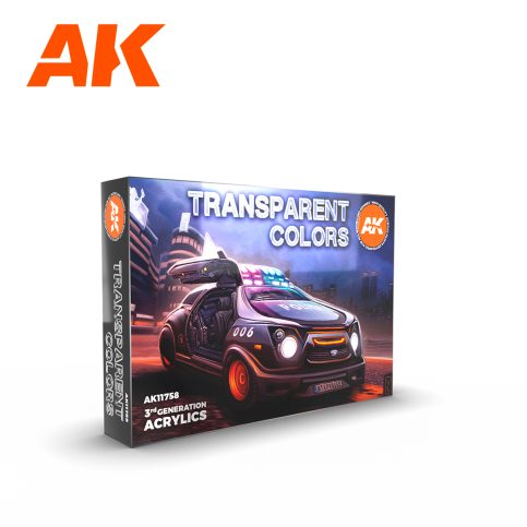 AK Acrylic - Transparent Colours