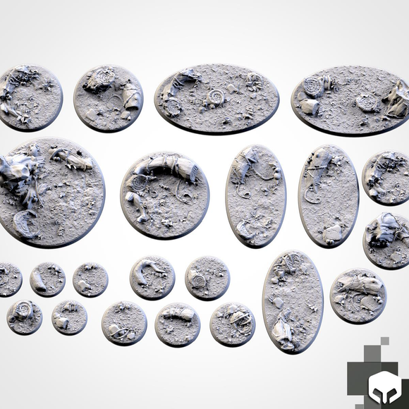Filthy Casual Bases: 32mm Forest Bases (5)