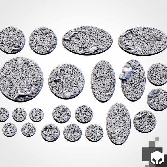 Filthy Casual Bases: 32mm Wasteland Bases (5)