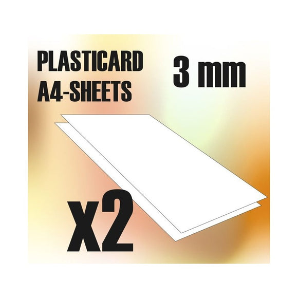 Green Stuff World: ABS Plasticard A4 - 3 mm COMBOx2 sheets
