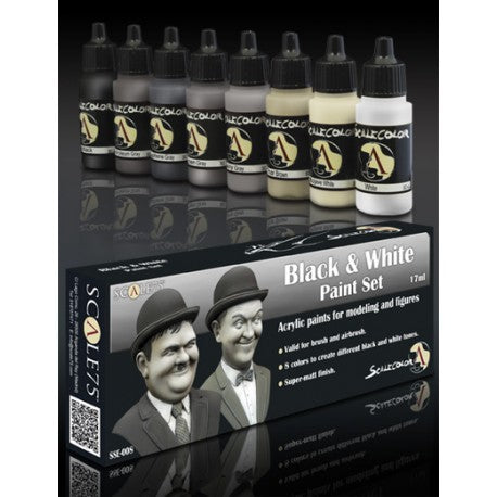 Scale75 - BLACK and WHITE Paint set