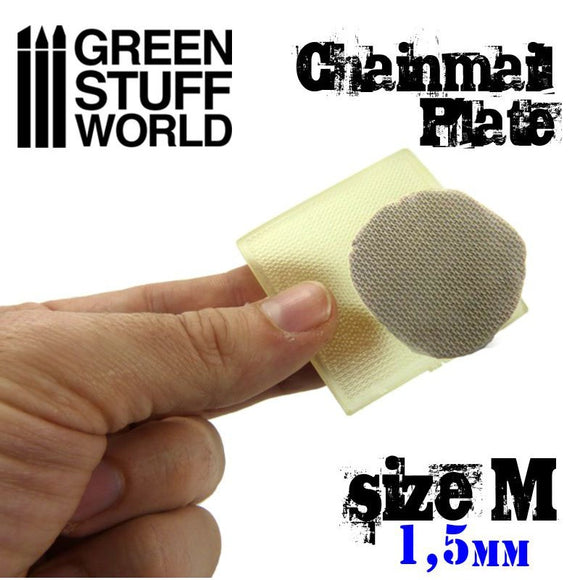 Green Stuff World: Texture Plate - ChainMail - Size M