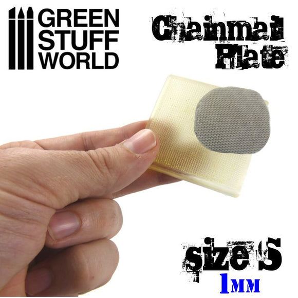 Green Stuff World: Texture Plate - ChainMail - Size S