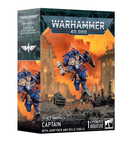 Warhammer 40K: Captain with Jump Pack and Relic Shield