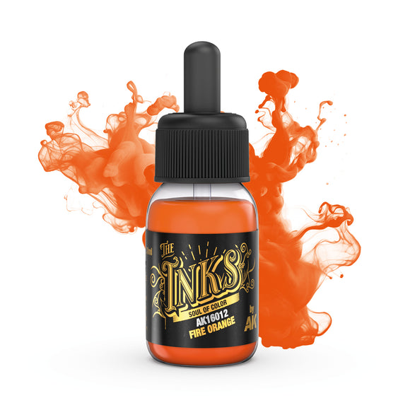 AK Acrylic - Fire Orange Ink