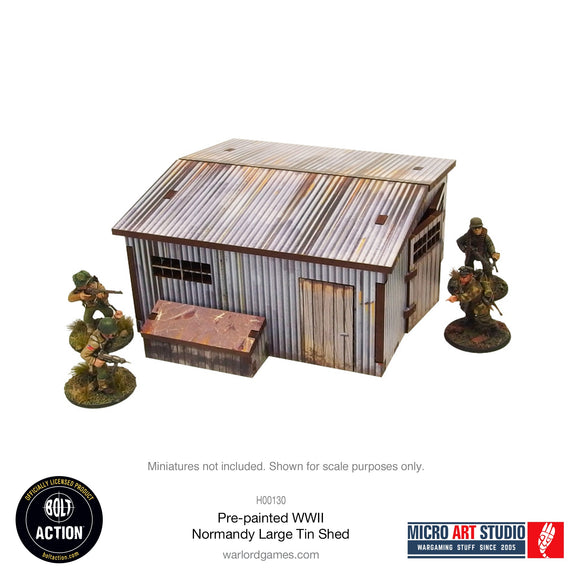 Bolt Action: Pre-Painted WW2 Normandy Large Tin Shed
