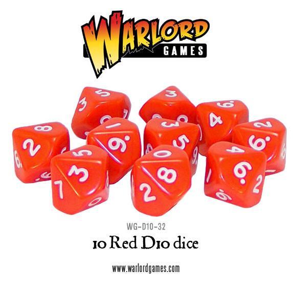 Warlord Games: 10 Red D10