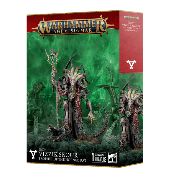 Age of Sigmar: Skaven Vizzik Skour Prophet of the Horned Rat