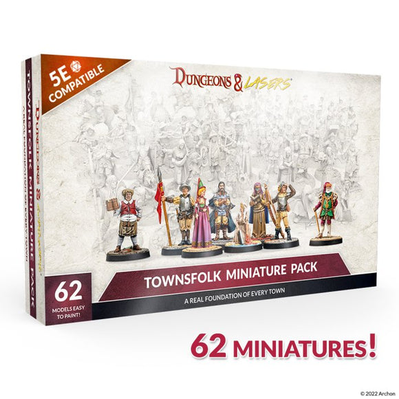 Dungeons & Lasers: Townsfolk Miniature Pack