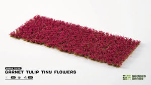 Gamer's Grass: Garnet Tulip Tiny Flowers