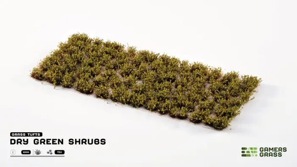 Gamer's Grass: Dry Green Shrubs