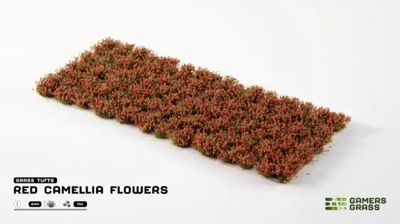 Gamer's Grass: Red Camellia Flowers