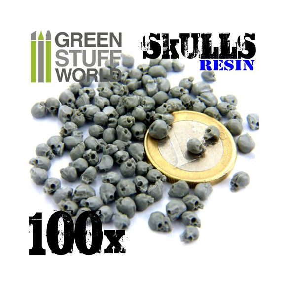 Green Stuff World: 100x Resin Skulls