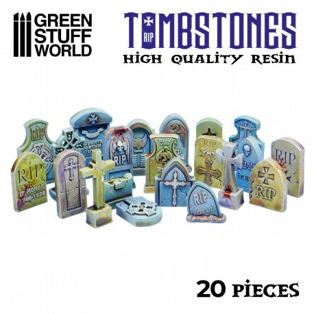 Green Stuff World: 20x Gravestones Resin Set