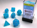 Chessex Luminary - Sky/Silver - Polyhedral 7-Die Set