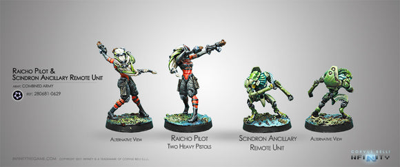 Combined Army: Raicho Pilot & Scindron Ancillary Remote Unit (Combined Army TAG Pilots Set)