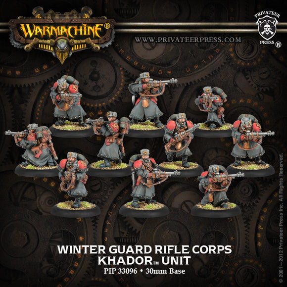 Warmachine Khador: Winter Guard Rifle Corps Unit Box (10)