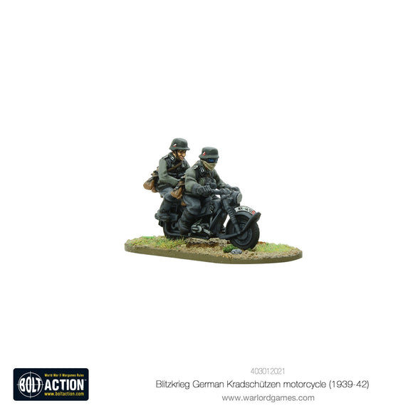 Bolt Action: Blitzkrieg German Kradschutzen Motorcycle (1939-1942)