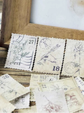 Box o' Tiny Stickers - Vintage stamps