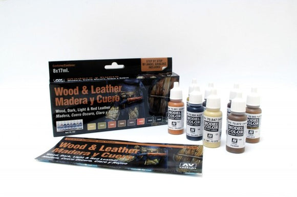 Vallejo Model Color - Wood and Leather Set