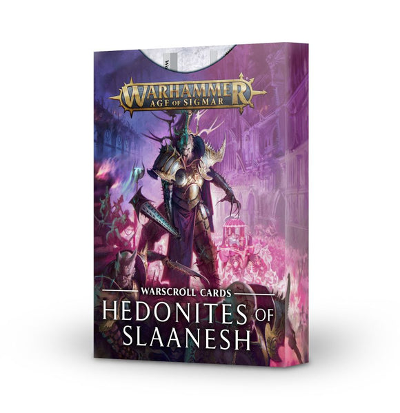 Warhammer Age of Sigmar: Warscroll Cards - Hedonites of Slaanesh