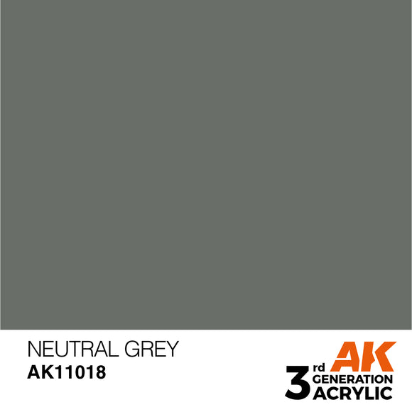 AK Acrylic - Neutral Grey 17ml