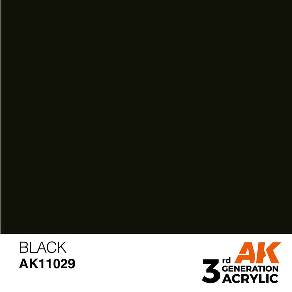 AK Acrylic - Black 17ml