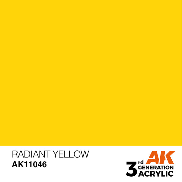 AK Acrylic - Radiant Yellow 17ml