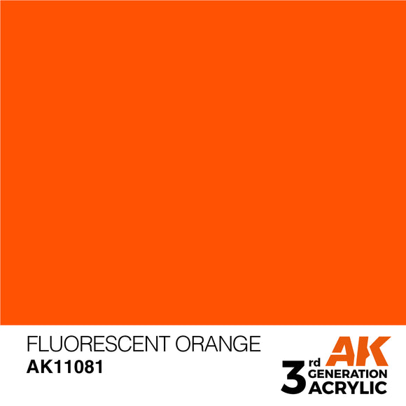 AK Acrylic - Fluorescent Orange 17ml