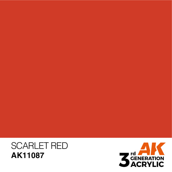 AK Acrylic - Scarlet Red 17ml
