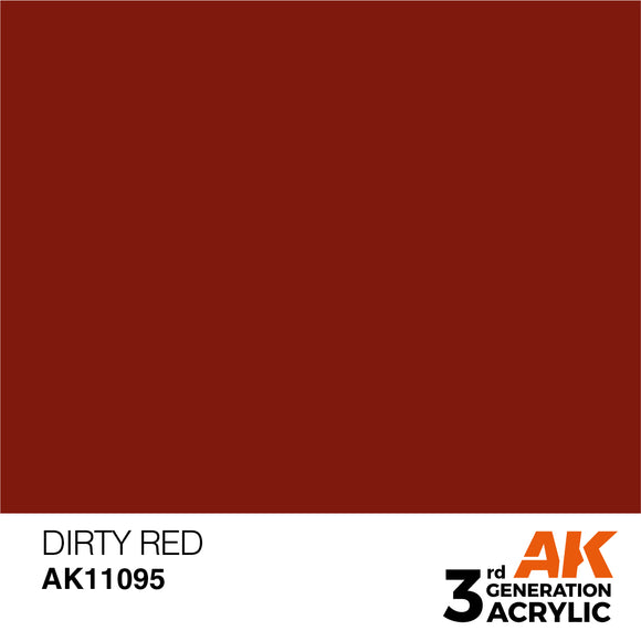 AK Acrylic - Dirty Red 17ml
