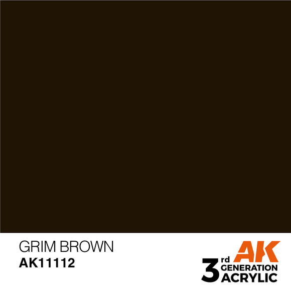 AK Acrylic - Grim Brown 17ml