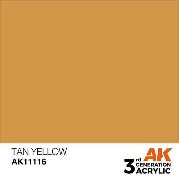 AK Acrylic - Tan Yellow 17ml