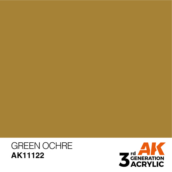 AK Acrylic - Green Ocher 17ml