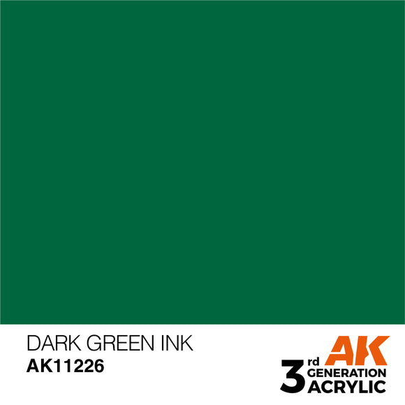 AK Acrylic - Dark Green INK 17ml