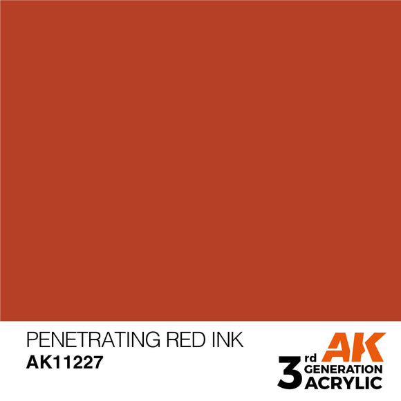 AK Acrylic - Penetrating Red INK 17ml